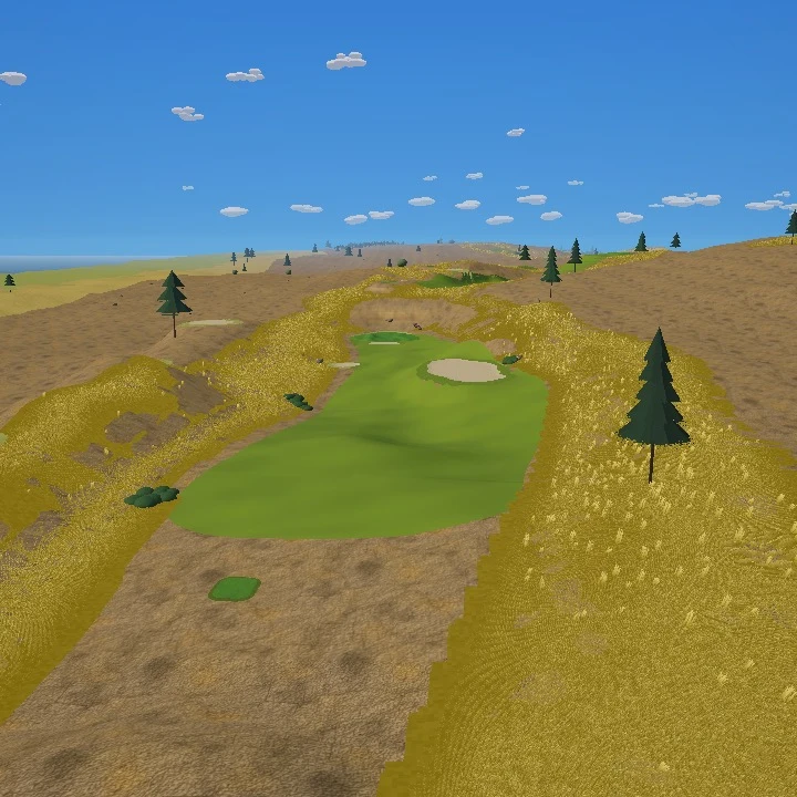 Cascade Bay in-game course scenery