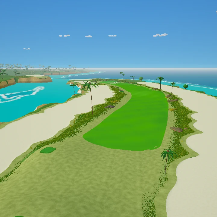 Coral Cay in-game course scenery