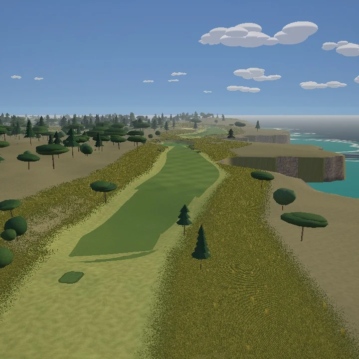Cypress Cape in-game course scenery