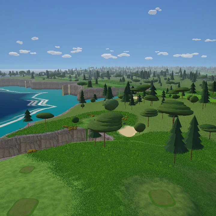 Granite Coast in-game course scenery