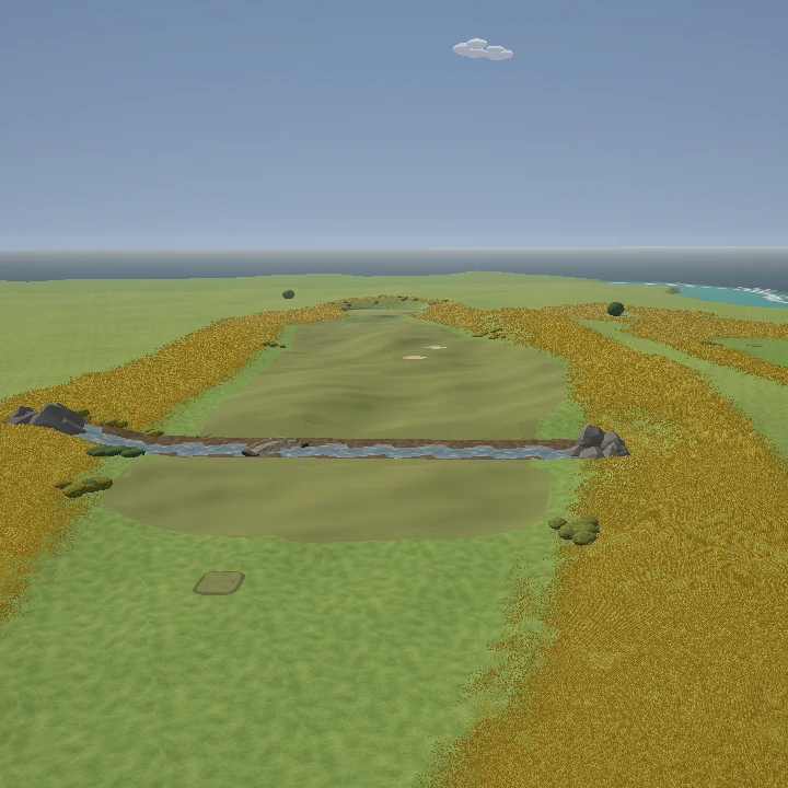 Old Town Links in-game course scenery