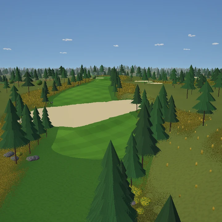 Pinecrest Golf Club in-game course scenery